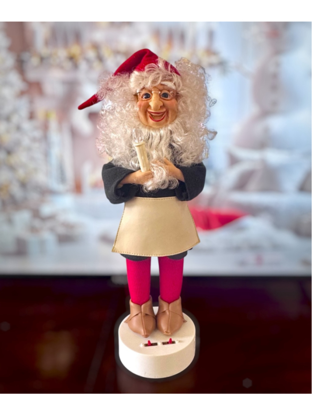 Vintage 1990s Holiday Time Telco MOTIONettes Musical Illuminated Elf WORKS!!!